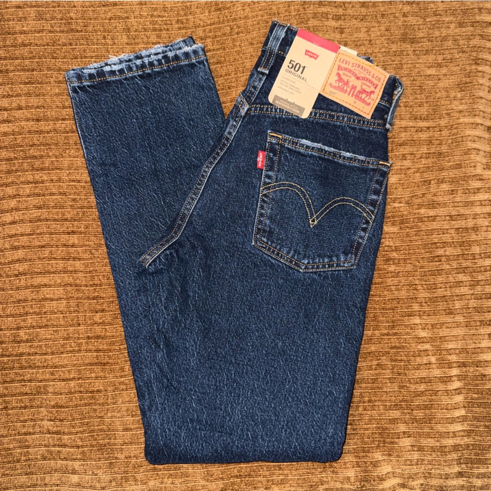 Levi's Women's Dark Indigo 501s